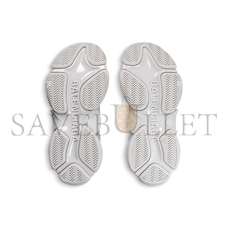 BALENCIAGA WOMEN'S TRIPLE S SNEAKER WITH RHINESTONES IN LIGHT GREY 524039W2TST1100 BALENCIAGA WOMEN'S TRIPLE S SNEAKER WITH RHINESTONES IN LIGHT GREY 524039W2TST1100
